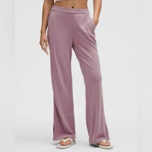 Lululemon Softstreme High-Rise Wide-Leg Pique Pant *Regular Lavender Lux